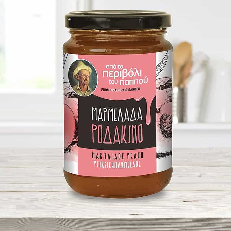402 KONTOS, Peach Jam from grandfather's garden, 360g (Best before 19/08/2027) - Image 1