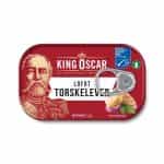 KING OSKAR, Norwegian Cod Liver, in its Own Natural Oil 121g, easy open can (Best before 18/06/2029)