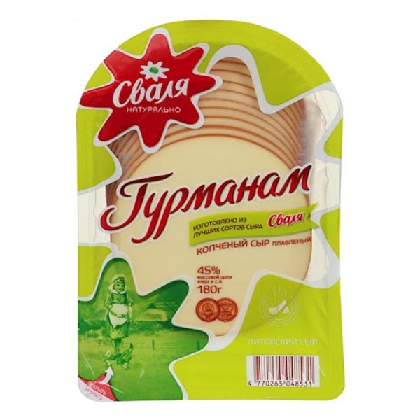 SVALIA, GOURMET Smoked Cheese, sliced, 180g (Best before 25/10/2025) - Image 1
