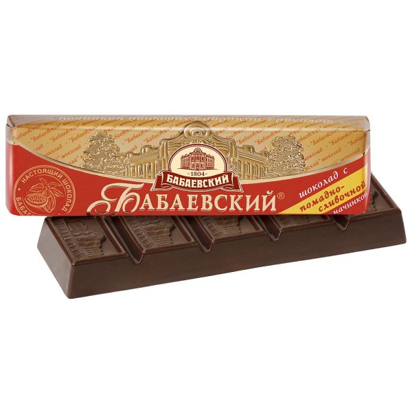 BABAEVSKY, Chocolate bar "Batonchiki" with vanila cream filling, 50g (Best before 23/05/2025) - Image 1