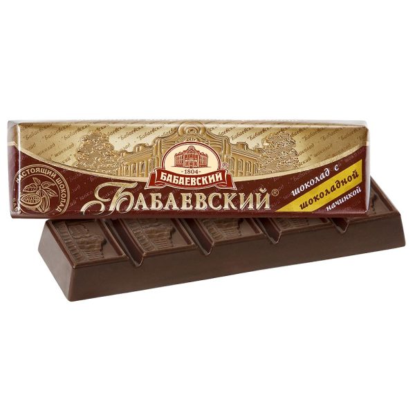 BABAEVSKY, Chocolate bar "Batontschiki" with choco cream filling, 50g (Best before 16/12/2025) - Image 1