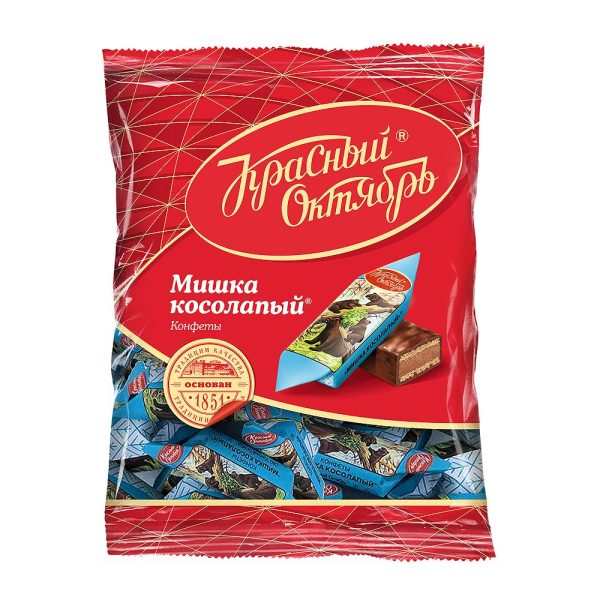 KRASNY OKTYABR, Waffle chocolates "Mishka Kosolapy", 200g (Best before 01/07/2025) - Image 1