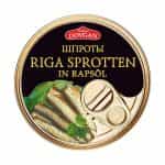 DOVGAN, Sproti, Riga Smoked Sprats in rapeseed oil, 160g, easy open can (Best before 05/07/2028)