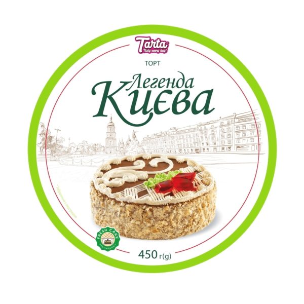 TARTA, Cake "Legend of Kyiv", Classical (with peanuts), Frozen, 450g (Best before 28/03/2026) - Image 1