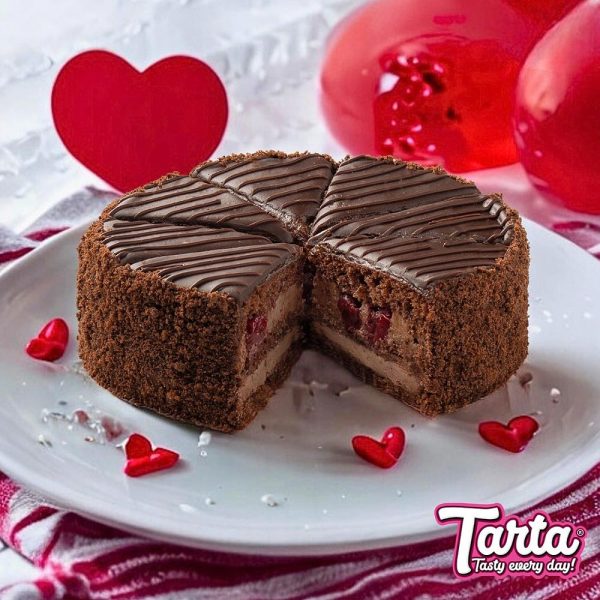 TARTA, Cake "Prague" with sour cherry frozen, 500g (Best before 30/03/2026)) - Image 2