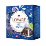 LOVARE, "1001 Nights", Black & Green Tea with Floral-Fruit Blend in 15 individually crafted tea pyramids (Best before 28/06/2028)