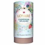 LOVARE, "Champagne Splashes", Loose Leaf Green & Black Tea with Floral-Fruit Blend in a tube, 80g (Best before 19/06/2027)