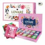 LOVARE, "Great Partea Collection", Gift Set of 90 individually crafted tea sachets in 18 different flavors, 5 tea bags in each variety (Best before 19/04/2026)