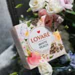 LOVARE "White Peach", Tea Blend of White Tea and Peach Flower Petals, 15 individually crafted tea pyramids (Best before 14/10/2027) - Image 2