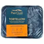 PIERI GUSTI, Black Tortelloni with Salmon & Philadelphia Cheese, Handmade, Deep Frozen Fresh Pasta, 500g (Best before 01/07/2026)