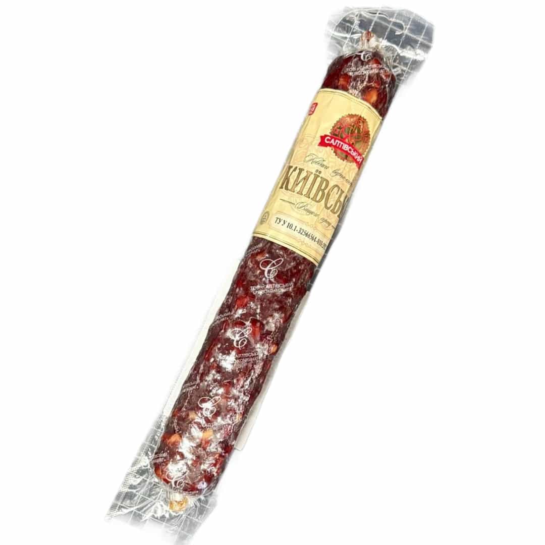 4.2.2.24 SALTIVSKY MEAT PROCESSING PLANT, "Kyiv" Boiled-Smoked Beef Sausage, Premium Grade, 380g - 400g (Best before 12/07/2026) - Image 1