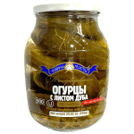 MOTHER-IN-LAW'S RECIPES, Pickled Cucumbers with Oak Leaf, PREMIUM Quality, no GMOs and preservatives added, 900ml (Best before 30/07/2027)