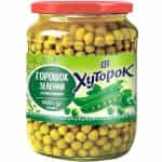 KHUTOROK, Canned Green Peas, Glass, 460g (Best before 10/08/2026)