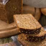 DOM ART, "Borodinsky", Dark Rye Bread with Hemp seeds, Sliced, Latvian, 300g (Best before 17/08/2026) - Image 2