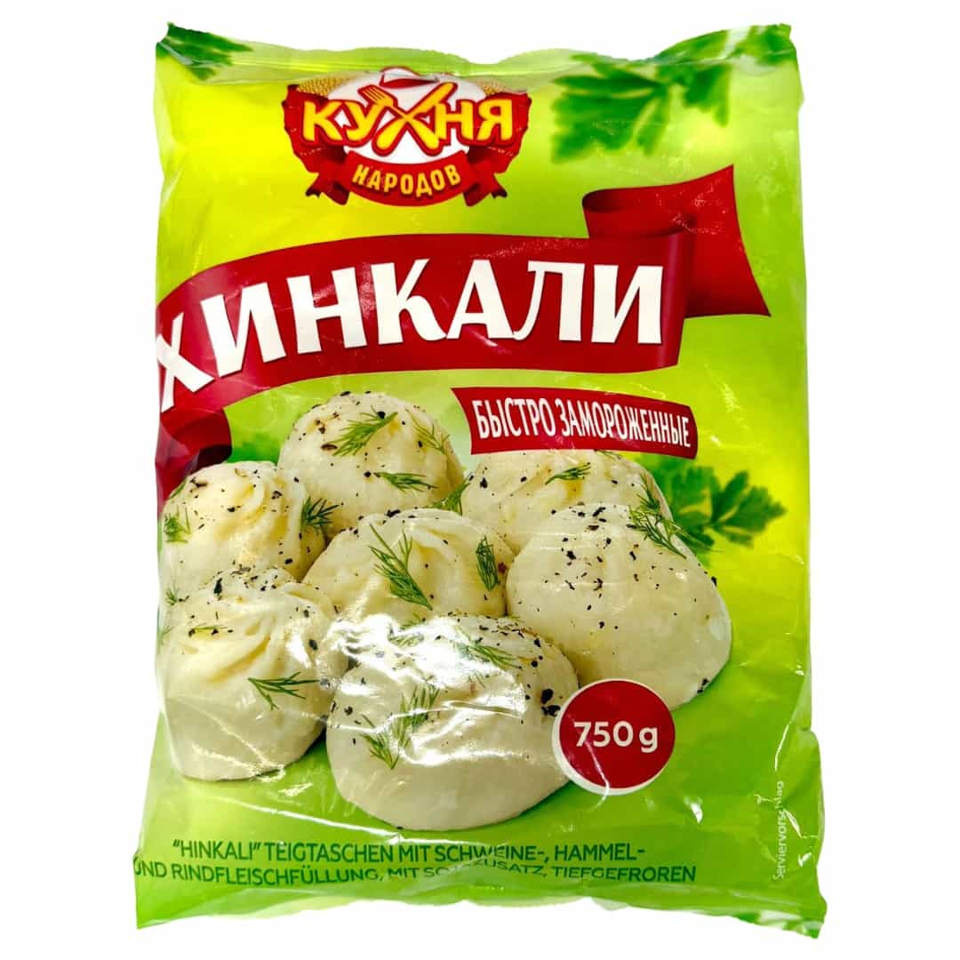 8.1.2.19 CUISINE OF THE NATIONS, Khinkali with minced Beef, Lamb & Pork meat filling, 750g (Best before 11/02/2027) - Image 1