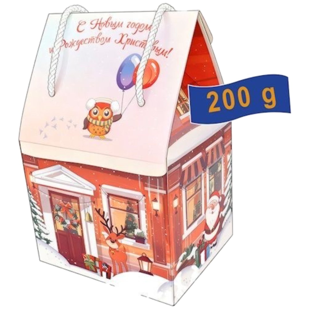 Christmas & New Year Chocolate Assortment Gift Box “House of Wonders”, 200g (Best before 31/08/2026)