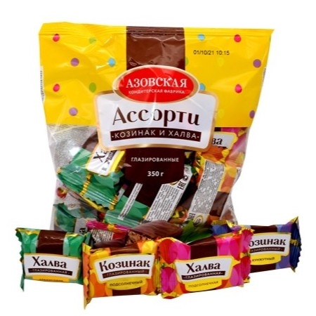 AZOV CONFECTIONARY, Kozinak & Halva Assortment, 350g (Best before 30/06/2026)