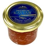 FROM KAMCHATKA, Wild-Caught Pink Salmon Caviar Premium, Preservative-free, Slightly Salted from Kamchatka, Frozen, 100g (Best before 27/01/2027)