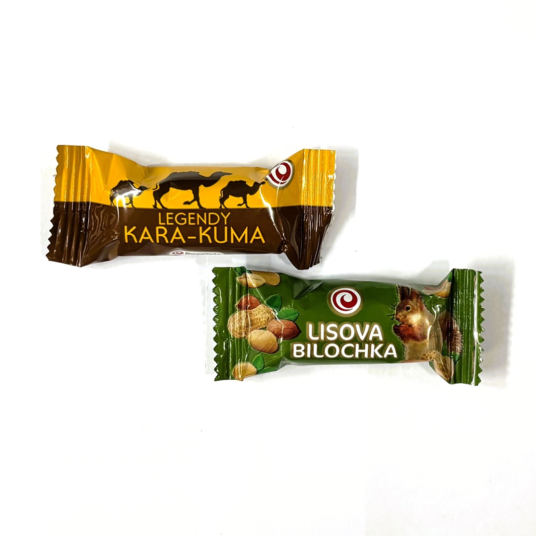 SWEETALE, Mix of “Forest Squirrel” Chocolate Praline with grated Peanuts &   “Legends of Kara-Kum”, Classic Chocolate Praline Candy, 250g (Best before 16/07/2026)