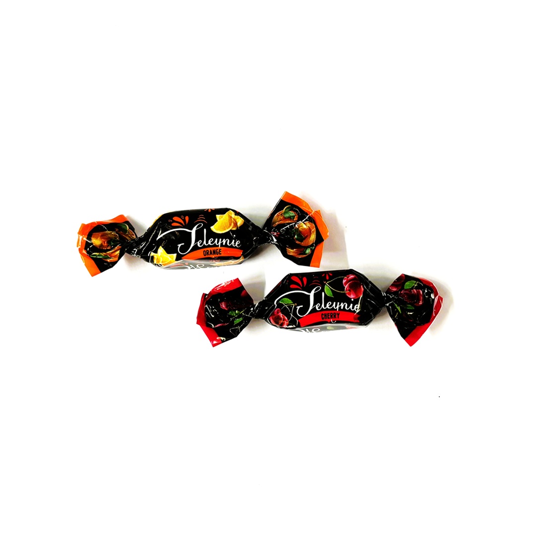 NEVSKIY KONDITER, Mix of Cherry-flavored & orange- flavored Jelly Candy, with natural juice,  glazed in chocolate, 250g (Best before 14/09/2026)