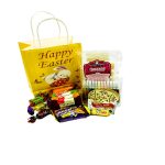 EASTER "PASTILA", Gift Set, 550g (1 Gift Bag, 1 Pack of Pastila White & Pink, Vanilla & Cherry flavor, 305g, 1 DIY Wooden Egg Set with Markers, Assorted Chocolates, 170g) - Image 2