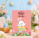 EASTER "ZEPHYR", Gift Set, 530g (1 Gift Bag, 1 Pack of Zephyr “Favori”, Cactus, Raspberry & Apricot Yogurt taste, 270g, 1 DIY Wooden Egg Set with Markers, Assorted Chocolates, 170g)