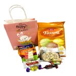 EASTER "ZEPHYR", Gift Set, 530g (1 Gift Bag, 1 Pack of Zephyr “Favori”, Cactus, Raspberry & Apricot Yogurt taste, 270g, 1 DIY Wooden Egg Set with Markers, Assorted Chocolates, 170g) - Image 2