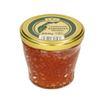 IKROFF, LACHSKAVIAR KAMCHATKA, Wild-Caught Red Salmon Caviar Premium, Preservative-free, Slightly Salted from Kamchatka, 200g (Best before 01/10/2026)
