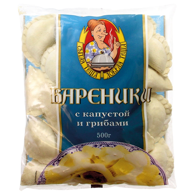 8.2.2.14 WELL-FED MOTHER IN LAW - KIND MOTHER IN-LAW, Vareniki with Cabbage & Mushrooms, 500g (Best before 05/10/2026) - Image 1