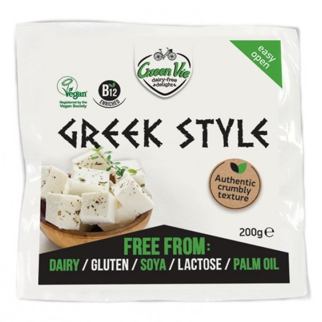 GREEN VIE, Plant Based Greek Style Feta Cheese, 200g (Best before 19/11/2026)