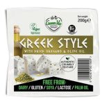 GREEN VIE, Plant Based, Greek Style Feta Cheese with Oregano & Olive Oil, 200g (Best before 09/12/2026)